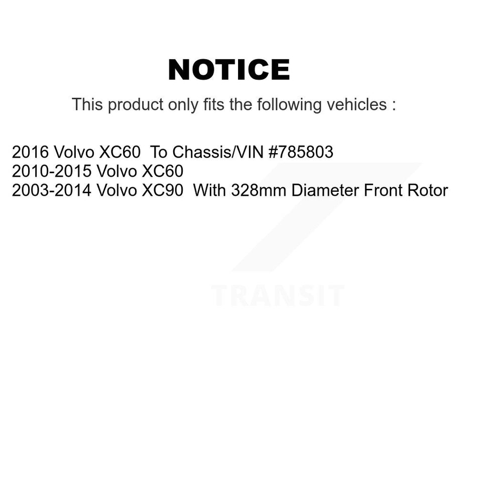 Front Ceramic Disc Brake Pads NWF-PRC1412 For Volvo XC60 XC90