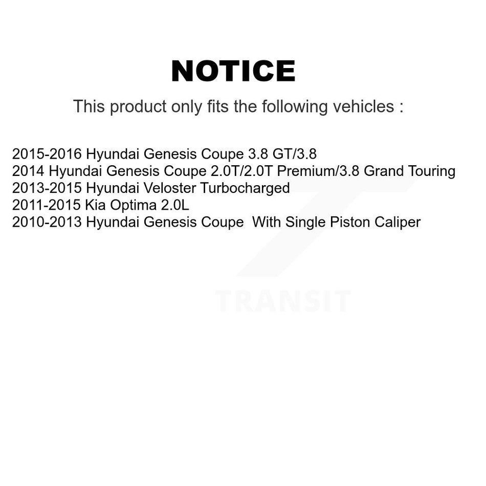 Front Ceramic Disc Brake Pads NWF-PRC1413 For Kia Optima Hyundai Genesis Coupe Veloster