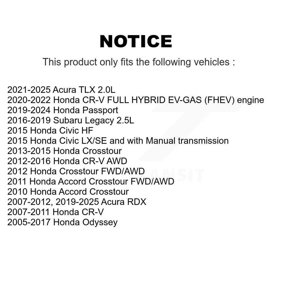 Front Ceramic Disc Brake Pads NWF-PRC1521 For Honda CR-V Odyssey Acura Civic RDX Passport Subaru TLX