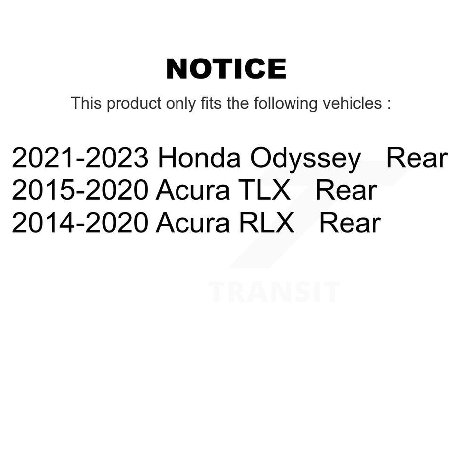 Rear Ceramic Disc Brake Pads NWF-PRC1698 For Acura TLX RLX Honda Odyssey