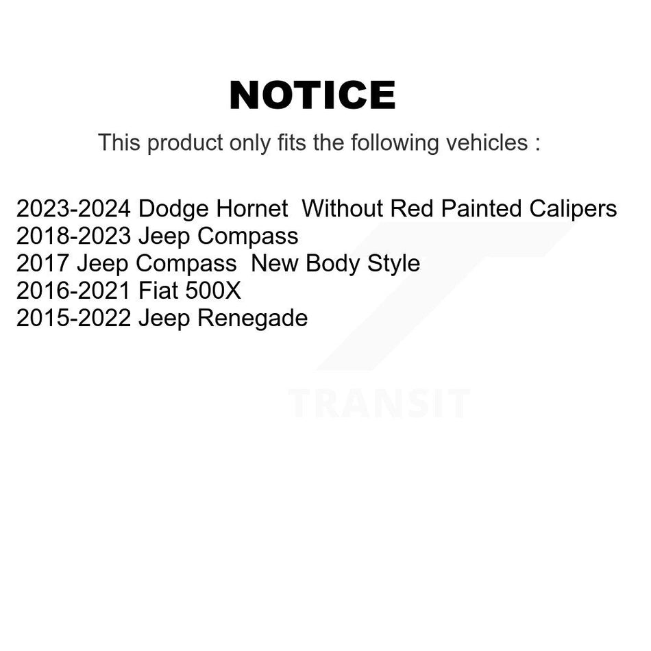 Front Ceramic Disc Brake Pads NWF-PRC1811 For Jeep Compass Renegade Dodge Hornet Fiat 500X