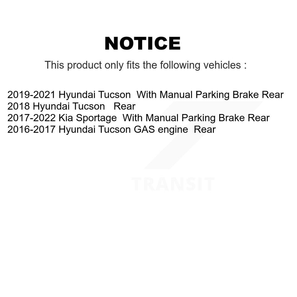 Rear Ceramic Disc Brake Pads NWF-PRC1848 For Hyundai Tucson Kia Sportage