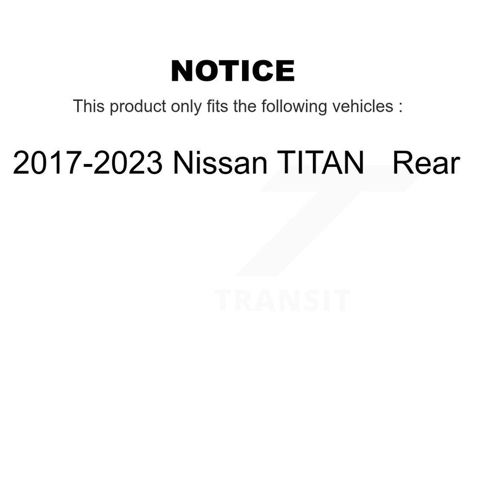 Rear Ceramic Disc Brake Pads NWF-PRC2032 For 2017-2023 Nissan TITAN