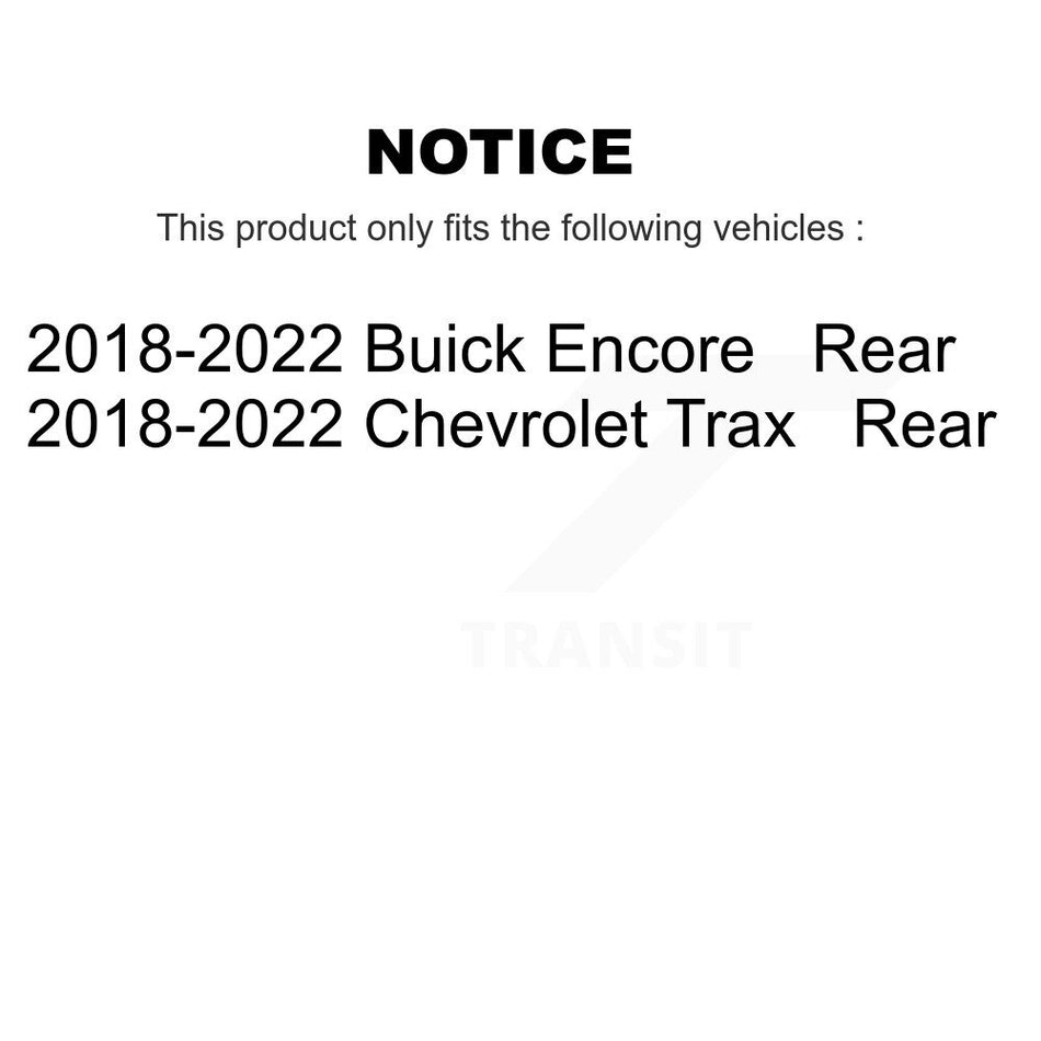 Rear Ceramic Disc Brake Pads NWF-PRC2168 For 2018-2022 Chevrolet Trax Buick Encore