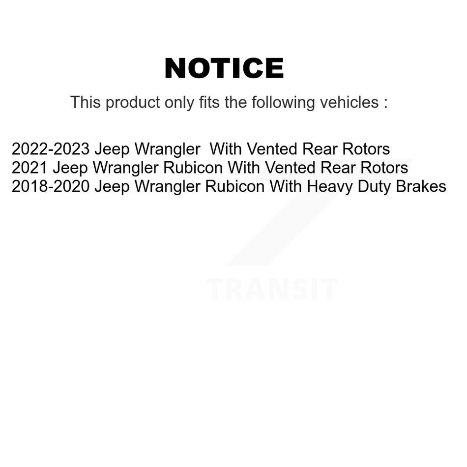 Ceramic Disc Brake Pads NWF-PRC2186 For Jeep Wrangler