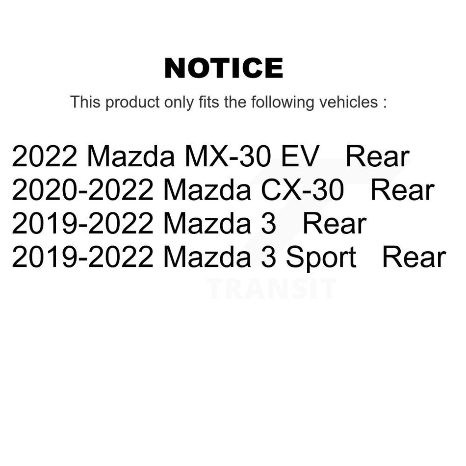 Rear Ceramic Disc Brake Pads NWF-PRC2219 For Mazda 3 CX-30 Sport MX-30 EV