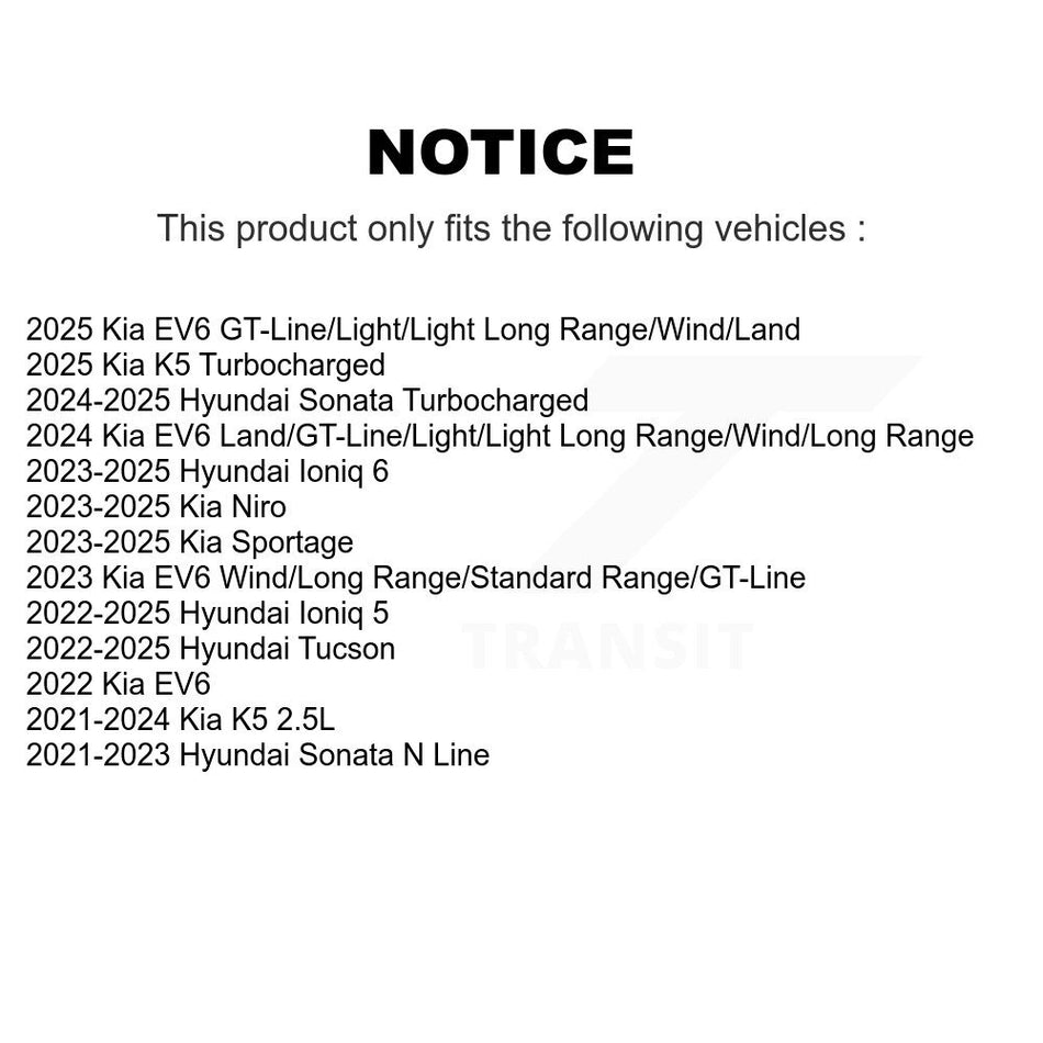 Front Ceramic Disc Brake Pads NWF-PRC2398 For Hyundai Tucson Kia Sportage Ioniq 5 Sonata EV6 Niro 6
