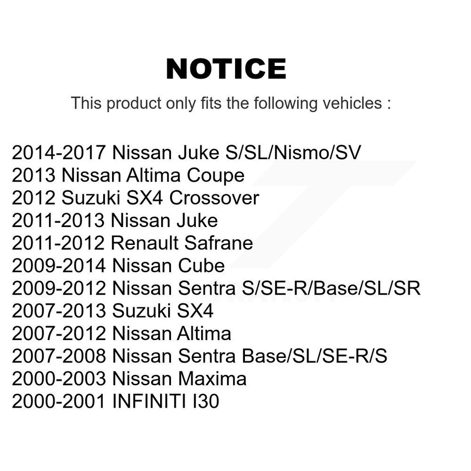Front Ceramic Disc Brake Pads NWF-PRC815 For Nissan Altima Sentra Juke Suzuki SX4 Cube Maxima I30