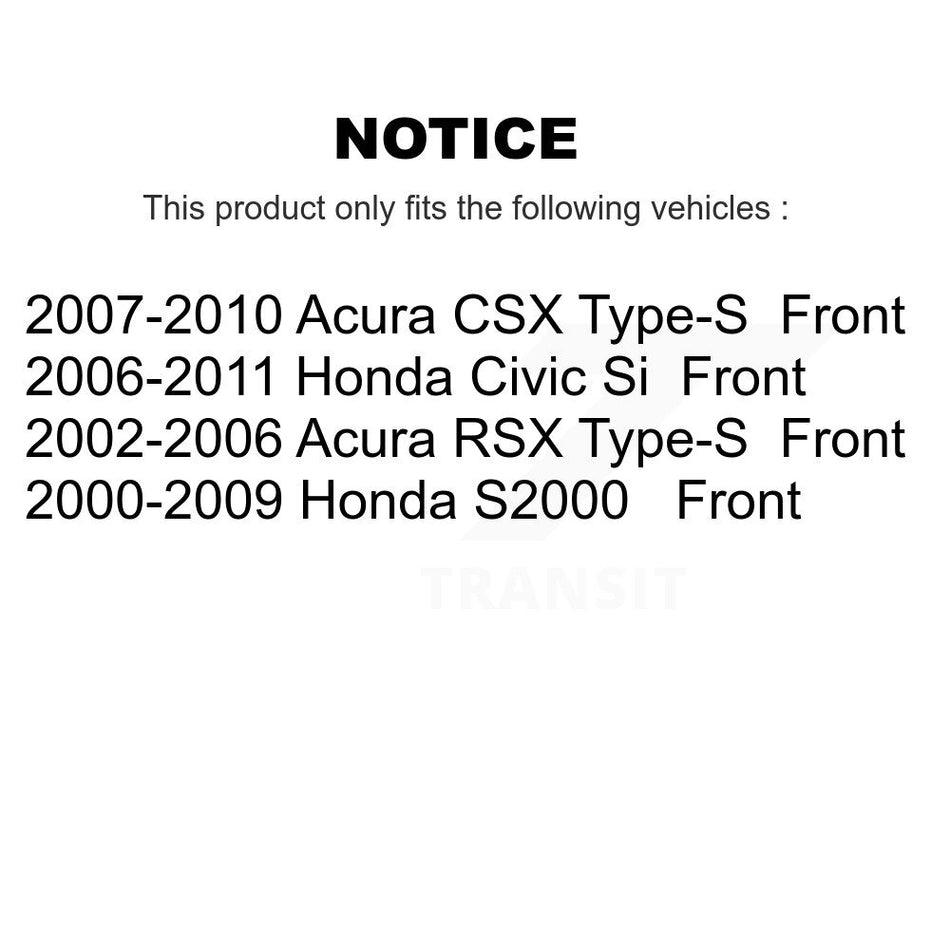 Front Ceramic Disc Brake Pads NWF-PRC829 For Honda Civic Acura RSX S2000 CSX