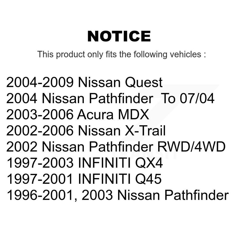 Front Ceramic Disc Brake Pads NWF-PRC855A For Nissan X-Trail Pathfinder Acura MDX Quest INFINITI QX4
