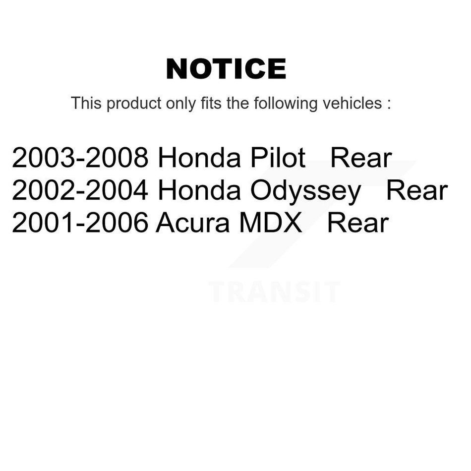 Rear Ceramic Disc Brake Pads NWF-PRC865 For Honda Pilot Odyssey Acura MDX