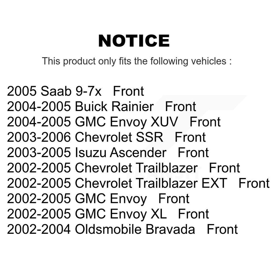 Front Ceramic Disc Brake Pads NWF-PRC882 For Chevrolet Trailblazer GMC Envoy EXT XL Buick Rainier Oldsmobile Bravada XUV SSR Isuzu Ascender Saab 9-7x