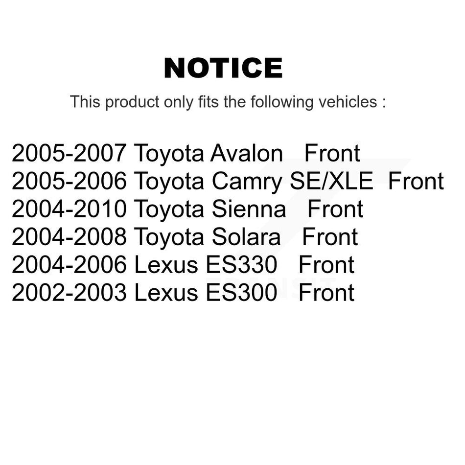 Front Ceramic Disc Brake Pads NWF-PRC906 For Toyota Sienna Camry Lexus Avalon Solara ES330 ES300