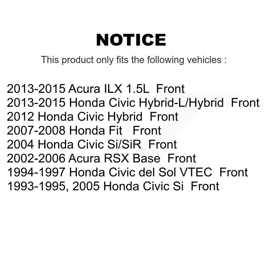 Front Ceramic Disc Brake Pads NWF-PRC948 For Honda Civic Acura Fit RSX ILX del Sol