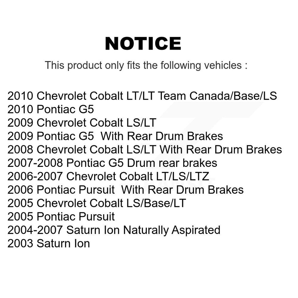 Front Ceramic Disc Brake Pads NWF-PRC956 For Chevrolet Cobalt Pontiac G5 Saturn Ion Pursuit