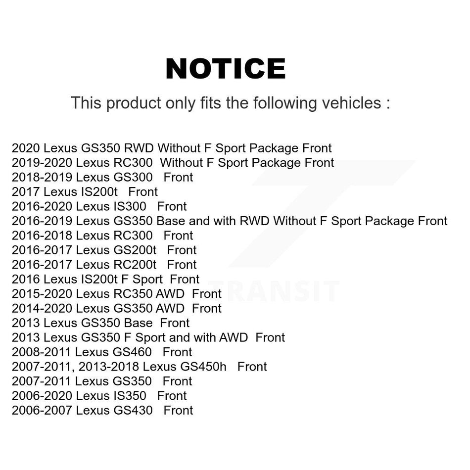 Front Semi-Metallic Disc Brake Pads NWF-PRM1118 For Lexus GS350 IS350 IS300 IS200t RC350 RC300 GS450h RC200t GS430 GS300 GS200t GS460