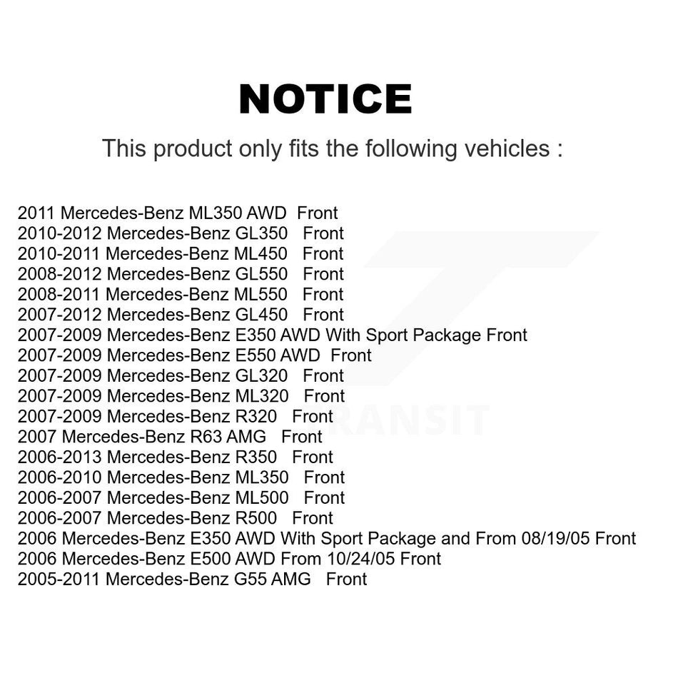 Front Semi-Metallic Disc Brake Pads NWF-PRM1123 For Mercedes-Benz E350 ML350 GL450 R350 GL550 ML500 ML320 GL350 E550 ML550 GL320 E500 R500 R320 G55 AMG ML450 R63