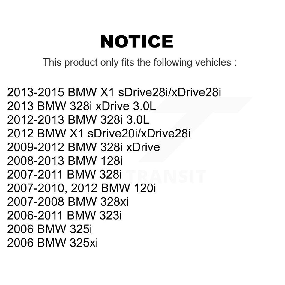 Rear Semi-Metallic Disc Brake Pads NWF-PRM1171 For BMW 328i xDrive X1 323i 128i 328xi 325i 325xi