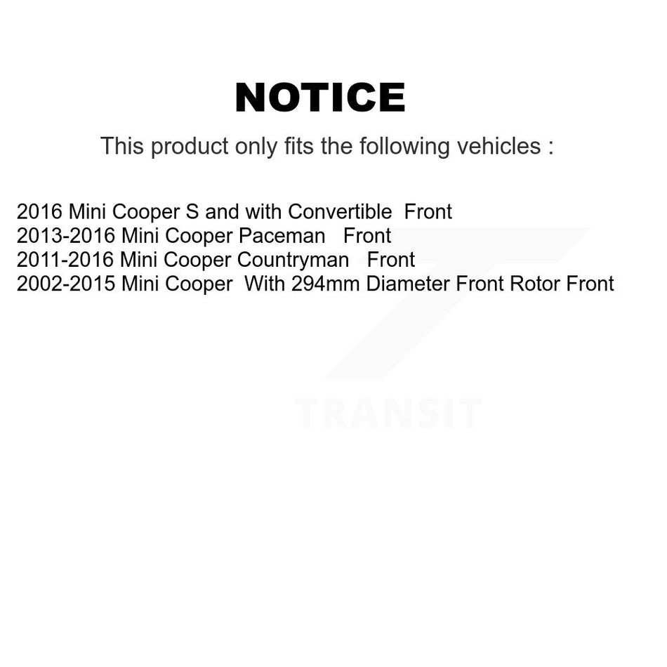 Front Semi-Metallic Disc Brake Pads NWF-PRM1204 For Mini Cooper Countryman Paceman