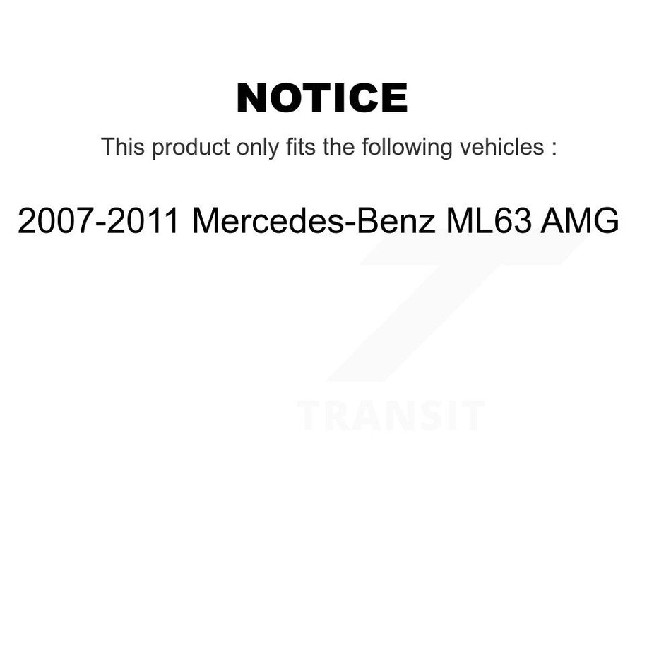 Front Semi-Metallic Disc Brake Pads NWF-PRM1271 For 2007-2011 Mercedes-Benz ML63 AMG