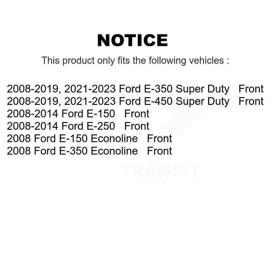 Front Semi-Metallic Disc Brake Pads NWF-PRM1328 For Ford E-350 Super Duty E-250 E-150 E-450 Econoline