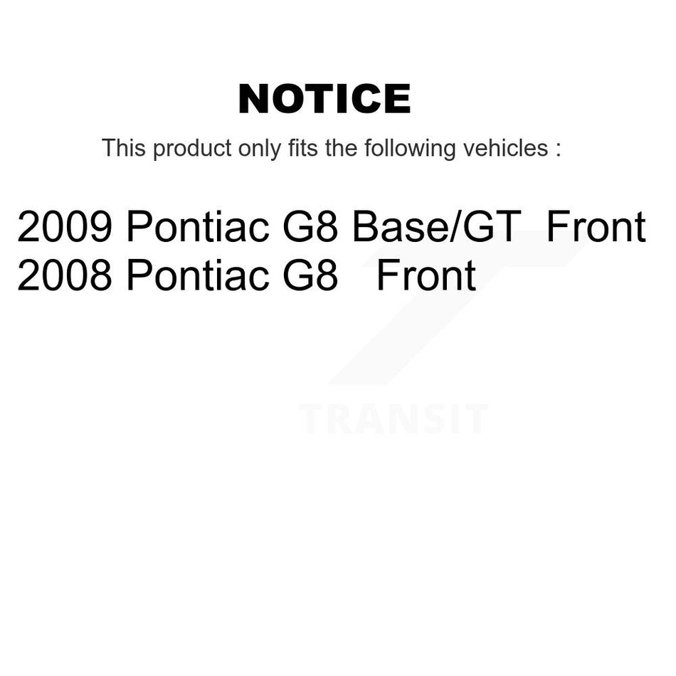 Front Semi-Metallic Disc Brake Pads NWF-PRM1351 For Pontiac G8