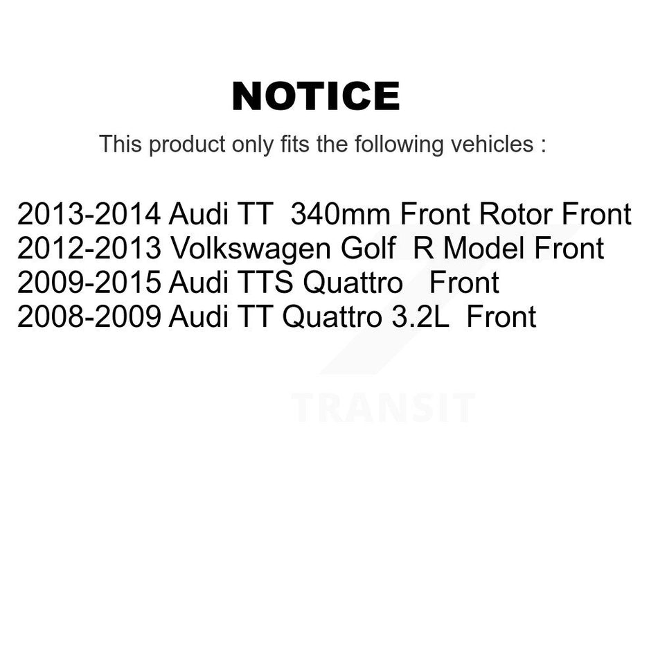 Front Semi-Metallic Disc Brake Pads NWF-PRM1359 For Volkswagen Golf Audi TT Quattro TTS