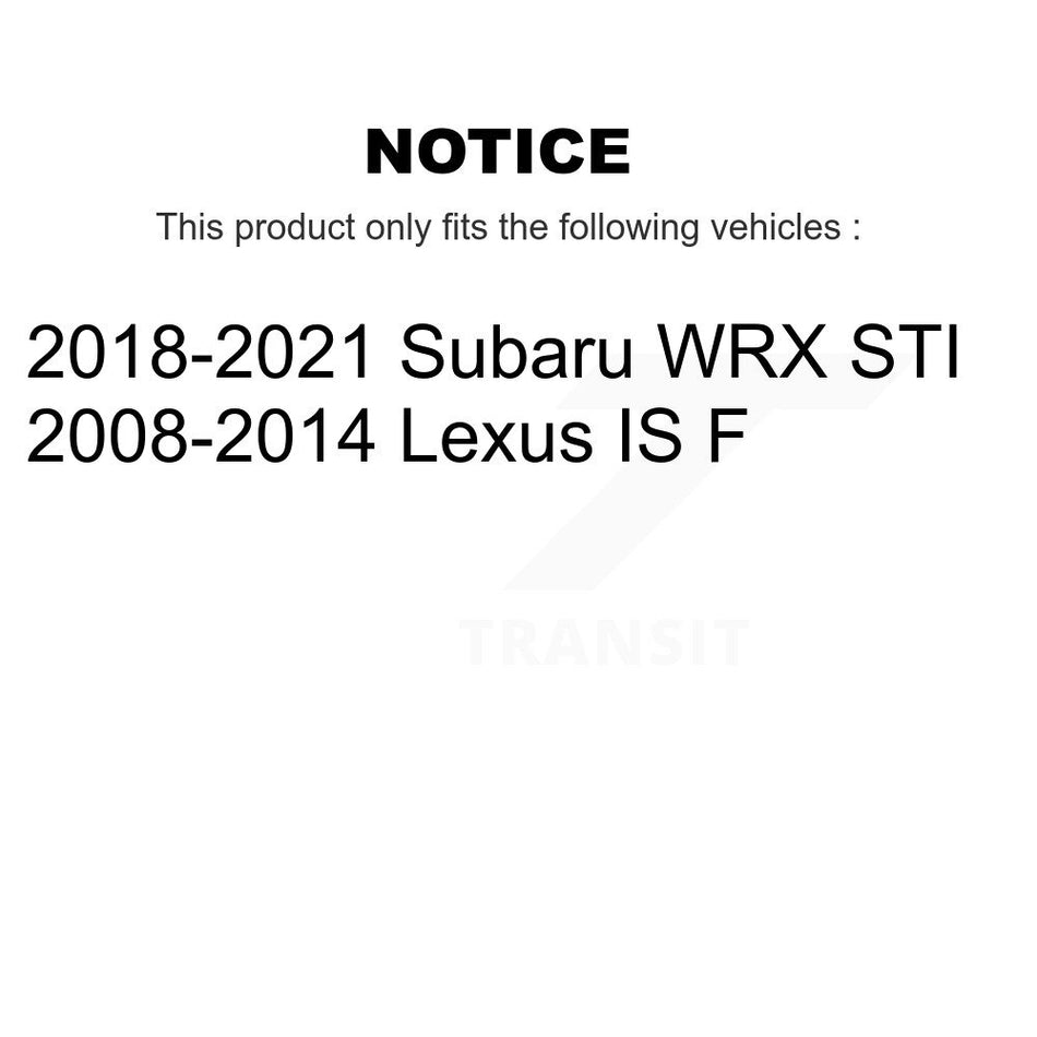Front Semi-Metallic Disc Brake Pads NWF-PRM1365 For Subaru WRX STI Lexus IS F