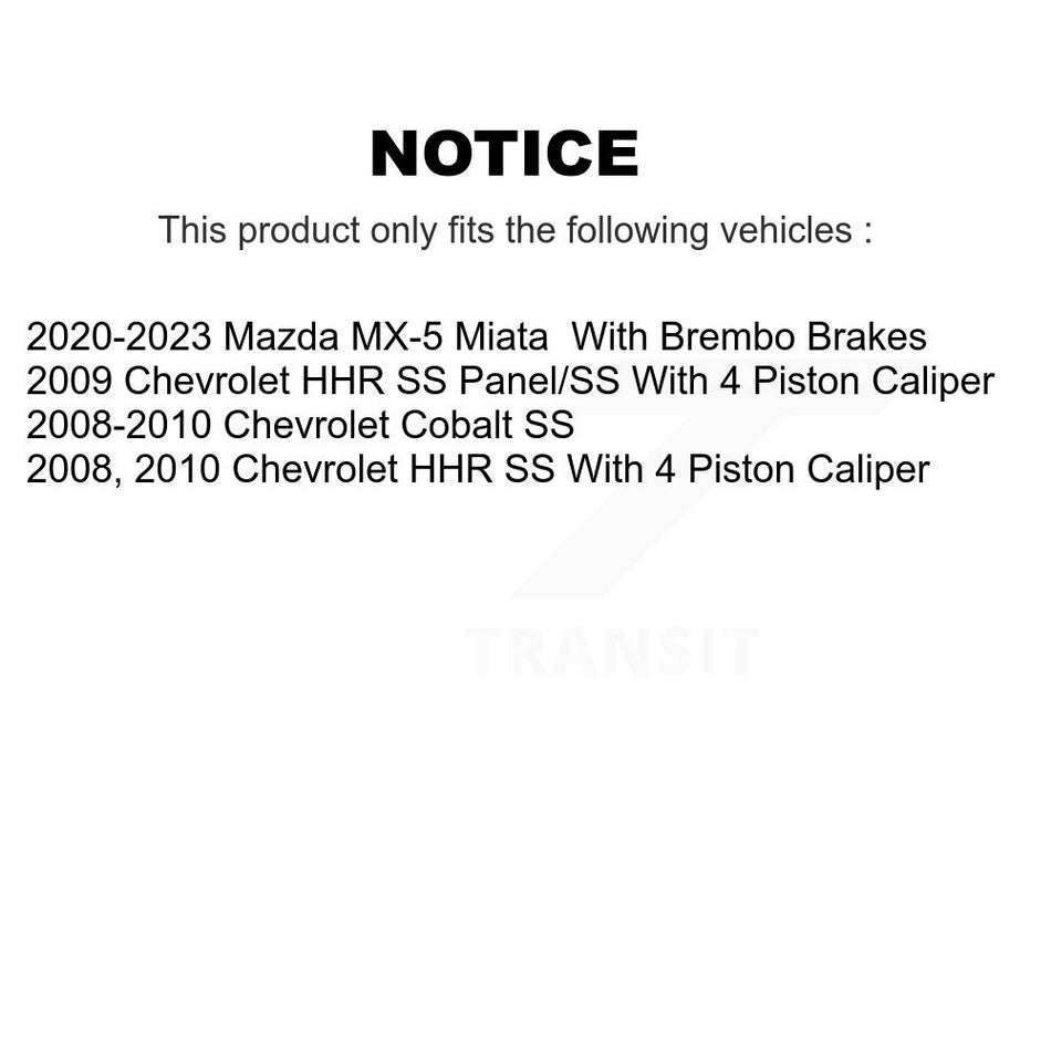 Front Semi-Metallic Disc Brake Pads NWF-PRM1379 For Chevrolet Cobalt HHR Mazda MX-5 Miata