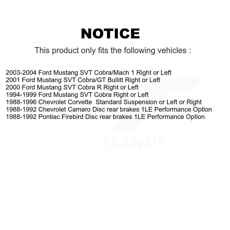 Front Semi-Metallic Disc Brake Pads NWF-PRM412 For Ford Mustang Chevrolet Corvette Camaro Pontiac