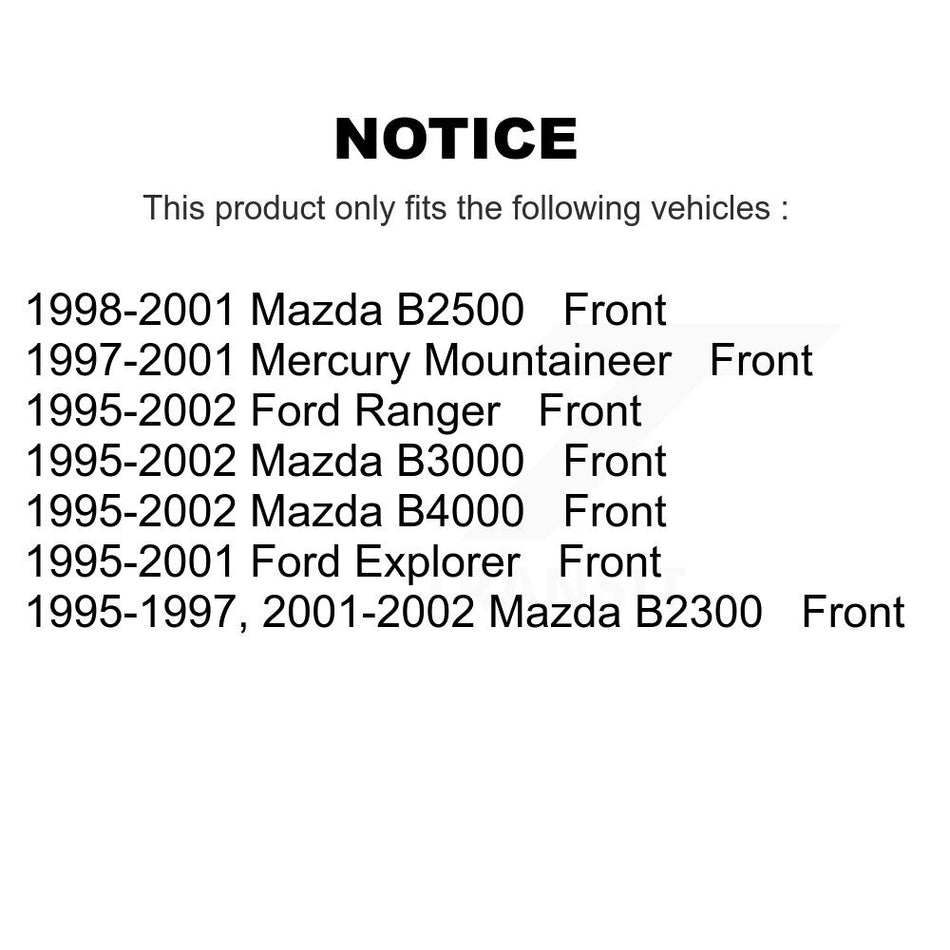 Front Semi-Metallic Disc Brake Pads NWF-PRM652 For Ford Ranger Explorer Mazda Mercury Mountaineer B3000 B2300 B2500 B4000