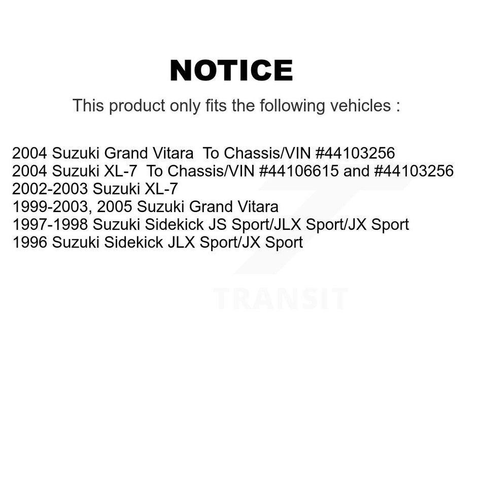 Front Semi-Metallic Disc Brake Pads NWF-PRM680 For Suzuki Grand Vitara XL-7 Sidekick