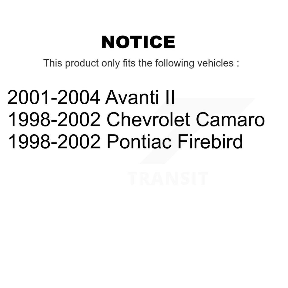 Front Semi-Metallic Disc Brake Pads NWF-PRM749 For Pontiac Firebird Chevrolet Camaro Avanti II