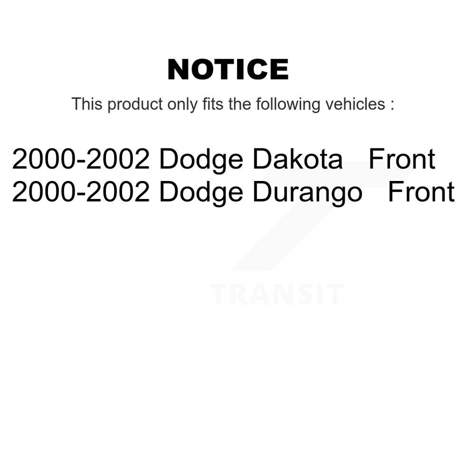 Front Semi-Metallic Disc Brake Pads NWF-PRM820 For 2000-2002 Dodge Dakota Durango