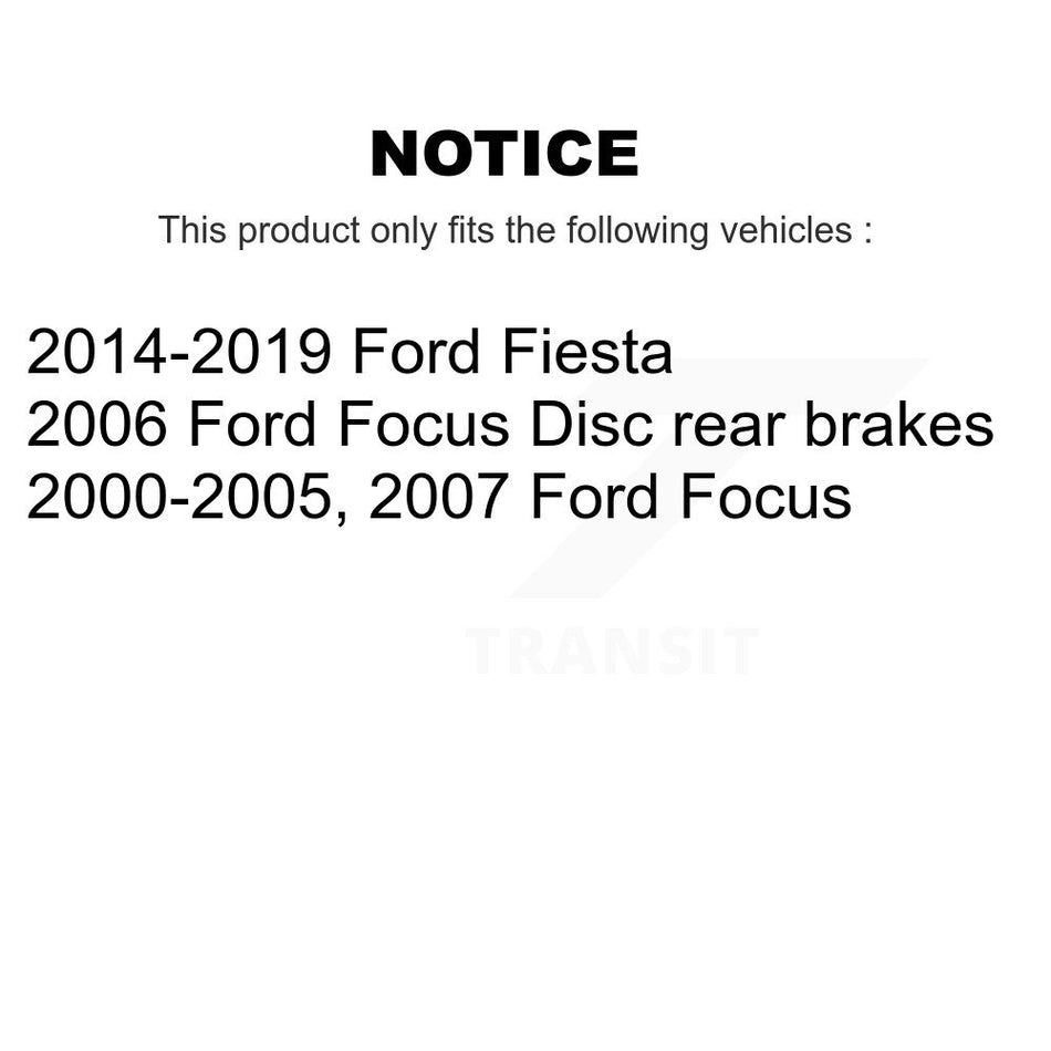 Rear Semi-Metallic Disc Brake Pads NWF-PRM886 For Ford Focus Fiesta