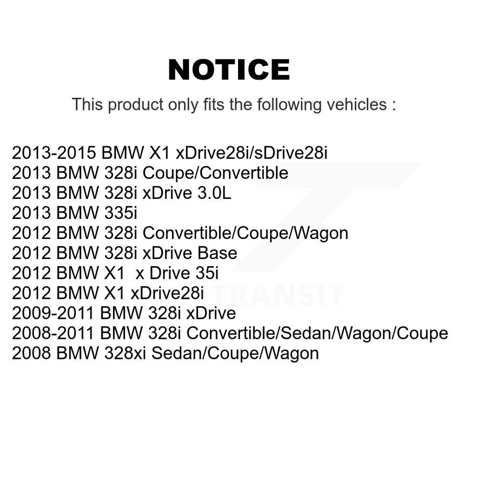 Front Semi-Metallic Disc Brake Pads NWF-PRM918A For BMW 328i xDrive X1 328xi 335i