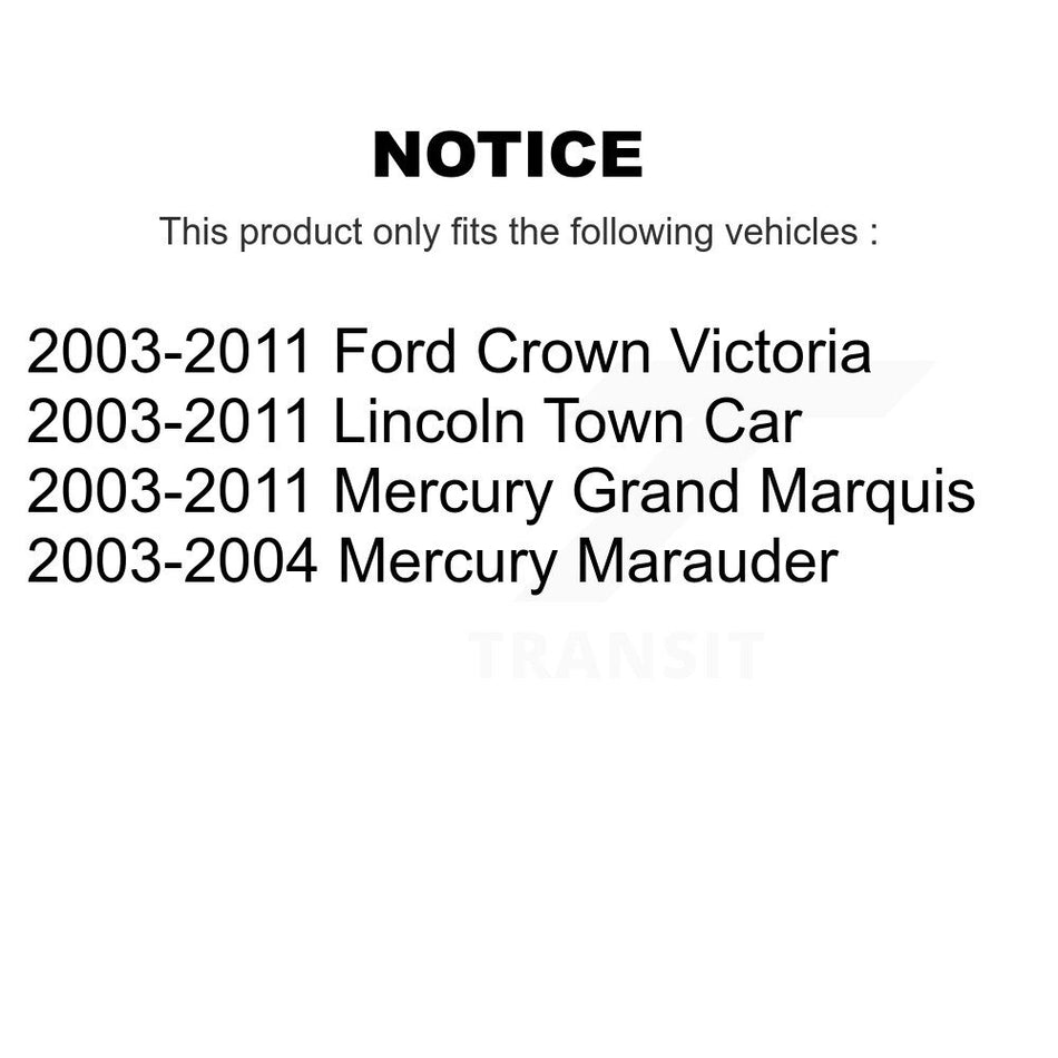 Front Semi-Metallic Disc Brake Pads NWF-PRM931 For Ford Crown Victoria Lincoln Town Car Mercury