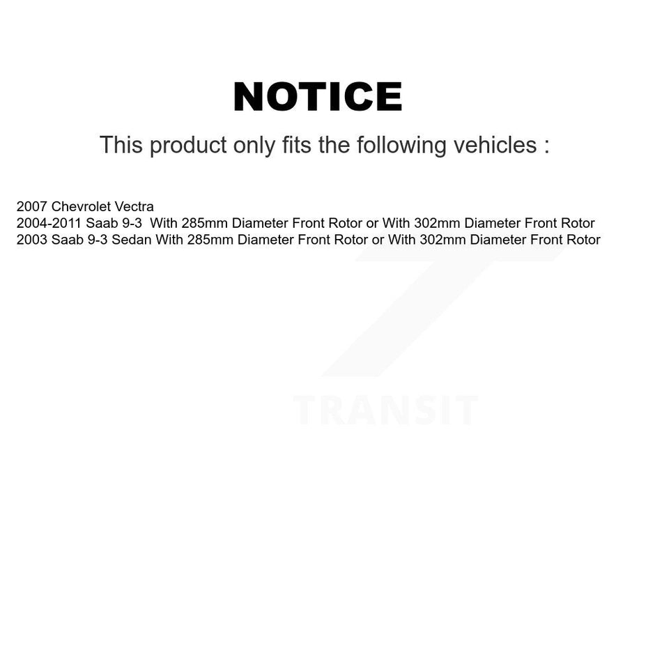 Front Semi-Metallic Disc Brake Pads NWF-PRM972 For Saab 9-3 Chevrolet Vectra