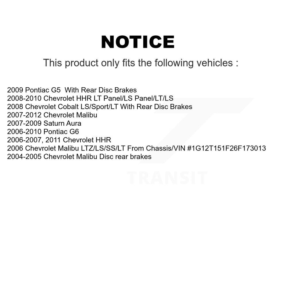 Front Ceramic Disc Brake Pads NWF-PTC1160 For Chevrolet Malibu Pontiac G6 HHR Cobalt G5 Saturn Aura