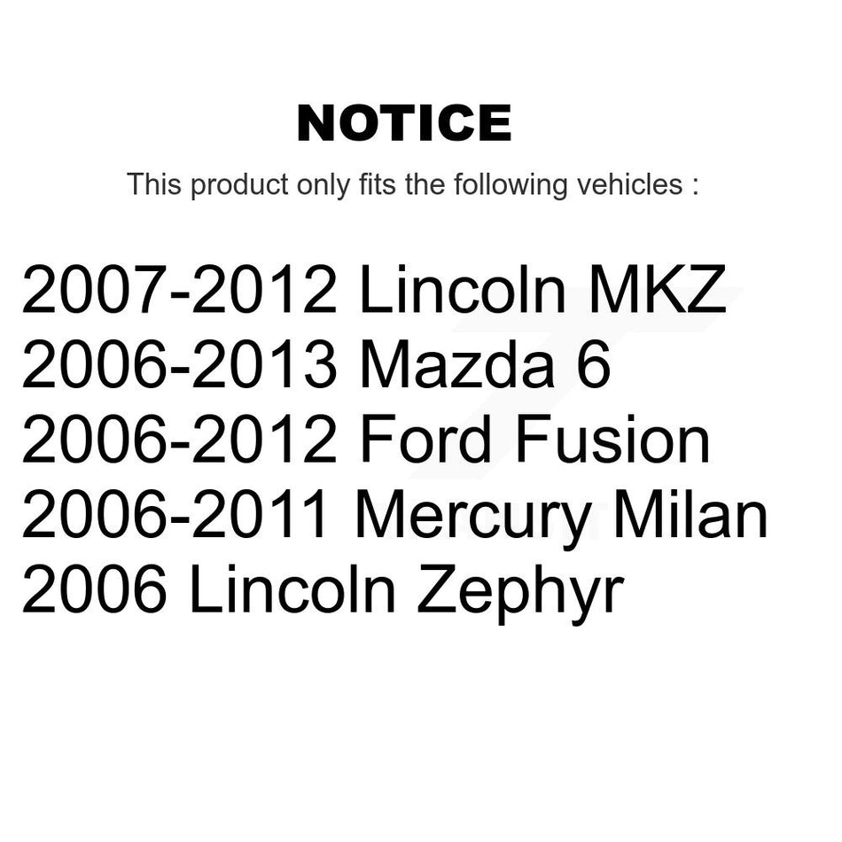 Rear Ceramic Disc Brake Pads NWF-PTC1161 For Ford Fusion Mazda 6 Lincoln MKZ Zephyr Mercury Milan