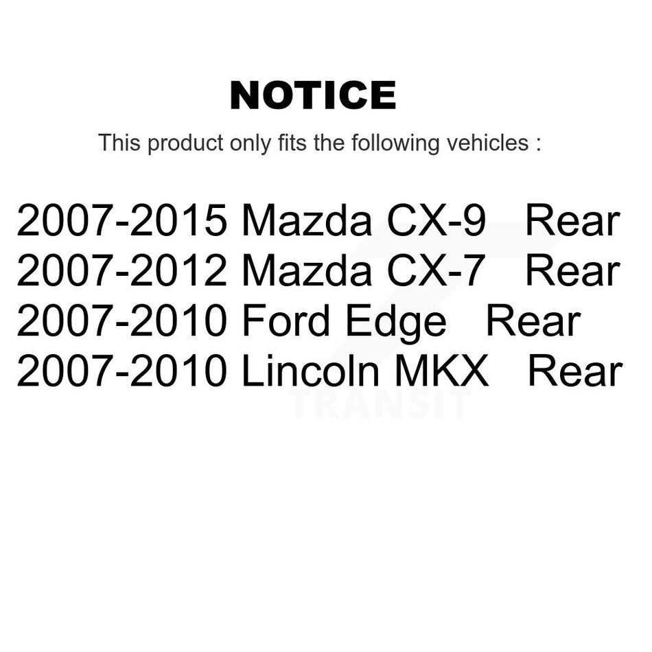 Rear Ceramic Disc Brake Pads NWF-PTC1259 For Ford Edge Mazda CX-9 CX-7 Lincoln MKX