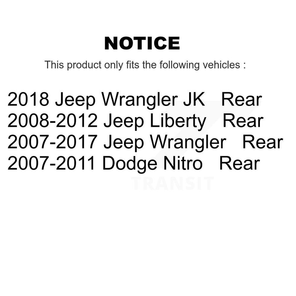 Rear Ceramic Disc Brake Pads NWF-PTC1274 For Jeep Wrangler Liberty Dodge Nitro JK