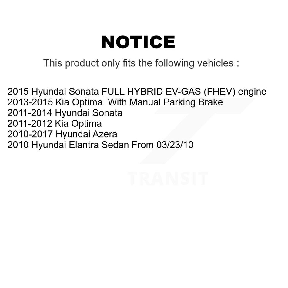 Rear Ceramic Disc Brake Pads NWF-PTC1445 For Hyundai Sonata Kia Optima Elantra Azera