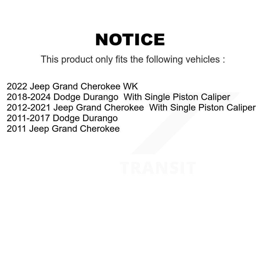 Rear Ceramic Disc Brake Pads NWF-PTC1498 For Jeep Grand Cherokee Dodge Durango WK