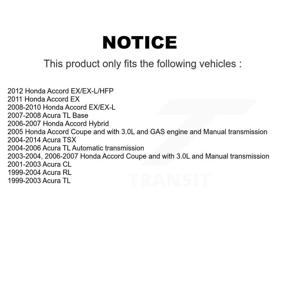 Front Ceramic Disc Brake Pads NWF-PTC1506 For Honda Accord Acura TL TSX CL RL