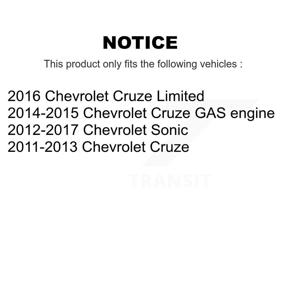 Front Ceramic Disc Brake Pads NWF-PTC1522 For Chevrolet Cruze Sonic Limited