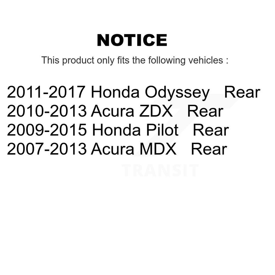 Rear Ceramic Disc Brake Pads NWF-PTC1585 For Honda Odyssey Pilot Acura MDX ZDX