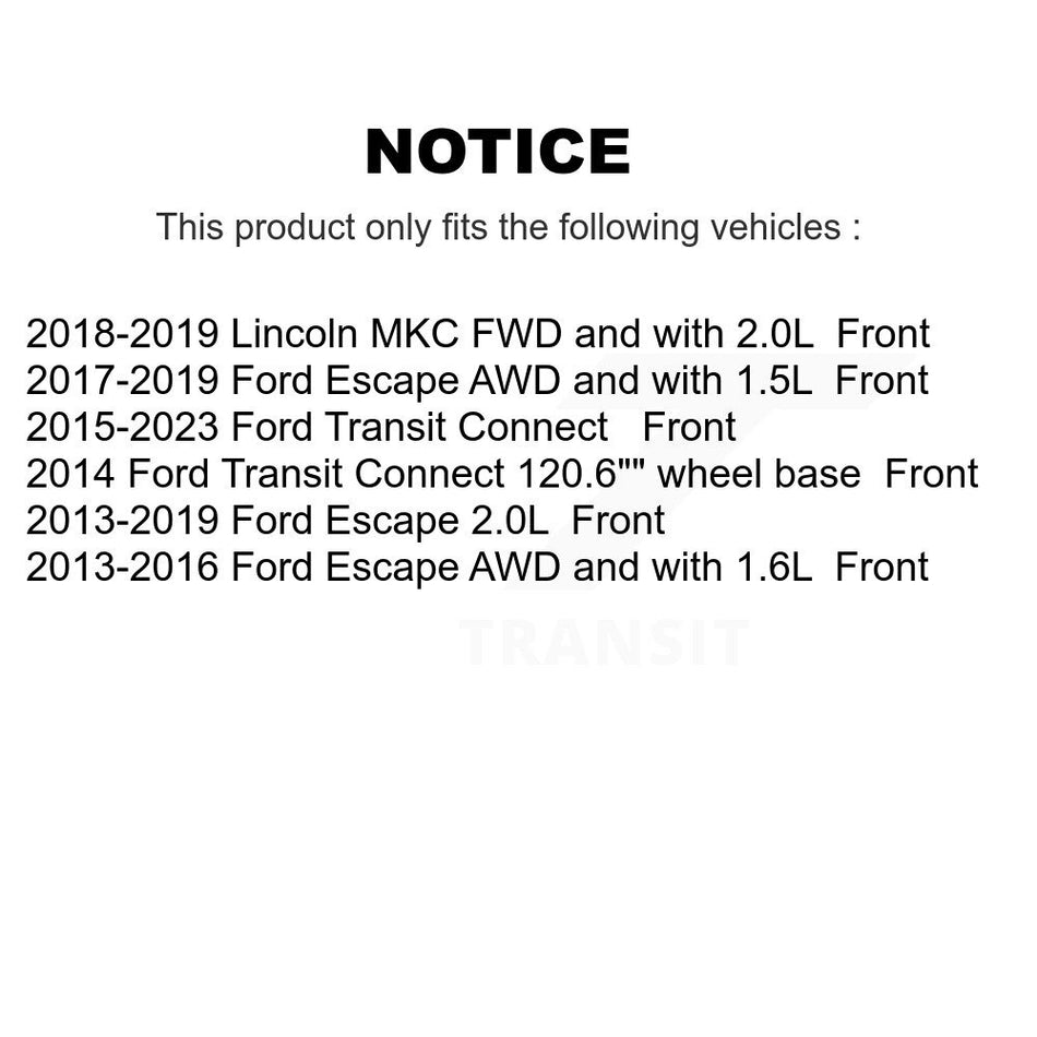 Front Ceramic Disc Brake Pads NWF-PTC1645 For Ford Escape Transit Connect Lincoln MKC