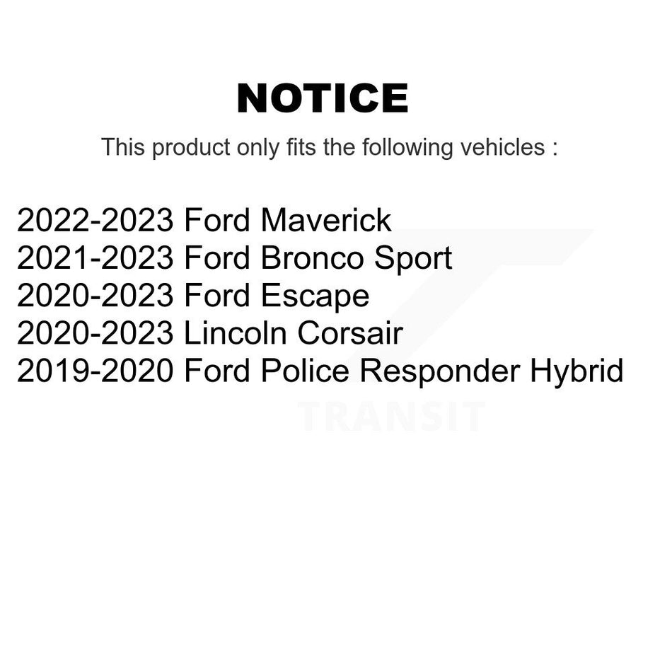Rear Ceramic Disc Brake Pads NWF-PTC1833 For Ford Escape Bronco Sport Maverick Lincoln Corsair