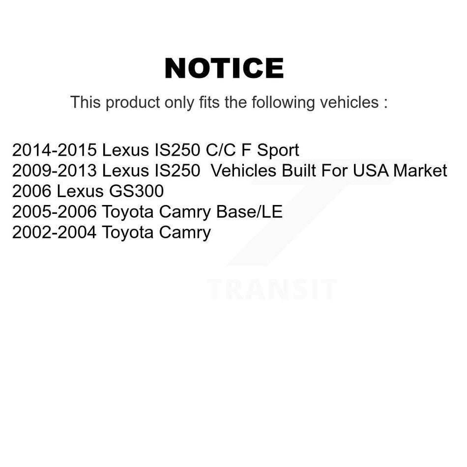 Front Ceramic Disc Brake Pads NWF-PTC908 For Toyota Camry Lexus IS250 GS300